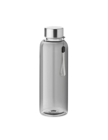 Gourde  anti-fuite personnalisée 500ml - UTAH RPET Matières : PET recyclé Couleurs : gris transparent cadeau entreprise pas cher