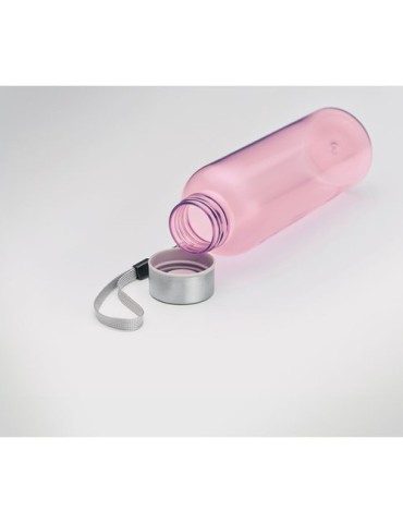 Gourde  anti-fuite personnalisée 500ml - UTAH RPET Matières : PET recyclé Couleurs : rose transparent accessoire événementiel un