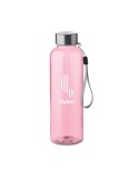 Gourde  anti-fuite personnalisée 500ml - UTAH RPET Matières : PET recyclé Couleurs : rose transparent objet publicitaire robuste