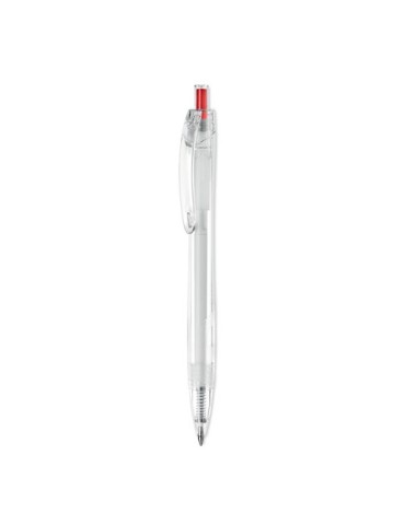 Stylo Bille Éco-responsable en RPET Personnalisé - RPET Matières : PET recyclé Couleurs : rouge cadeau entreprise pas cher
