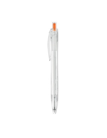 Stylo Bille Éco-responsable en RPET Personnalisé - RPET Matières : PET recyclé Couleurs : orange cadeau client original