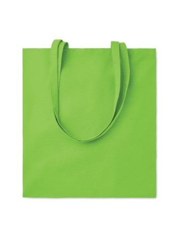Sac shopping  en coton 180gr/m² - COTTONEL COLOUR Matières : coton Couleurs : vert citron impression logo haute qualité