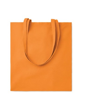 Sac shopping  en coton 180gr/m² - COTTONEL COLOUR Matières : coton Couleurs : orange cadeau affaires élégant