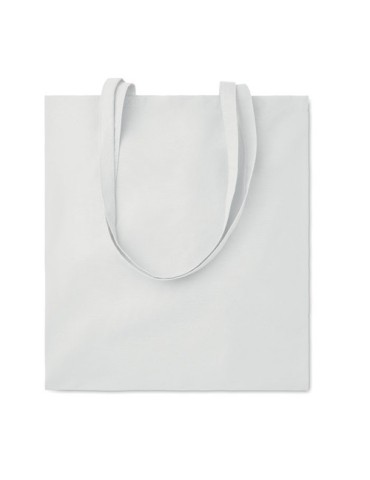Sac shopping  en coton 180gr/m² - COTTONEL COLOUR Matières : coton Couleurs : blanc goodies personnalisé en stock