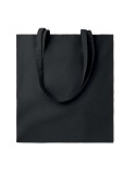 Sac shopping  en coton 180gr/m² - COTTONEL COLOUR Matières : coton Couleurs : noir personnalisation rapide en France