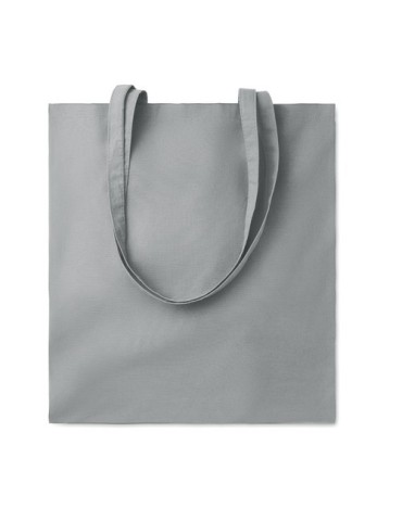 Sac shopping  en coton 180gr/m² - COTTONEL COLOUR Matières : coton Couleurs : gris personnalisable avec votre logo