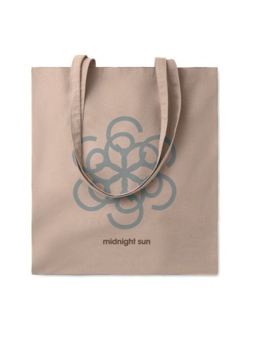 Sac shopping  en coton 180gr/m² - COTTONEL COLOUR Matières : coton Couleurs : corde objet promotionnel éco-responsable