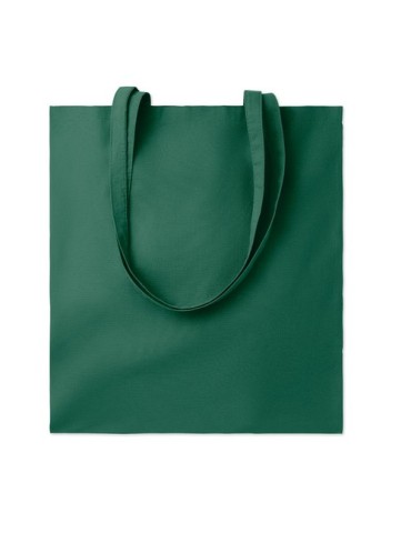 Sac shopping  en coton 180gr/m² - COTTONEL COLOUR Matières : coton Couleurs : vert foncé objet promotionnel éco-responsable