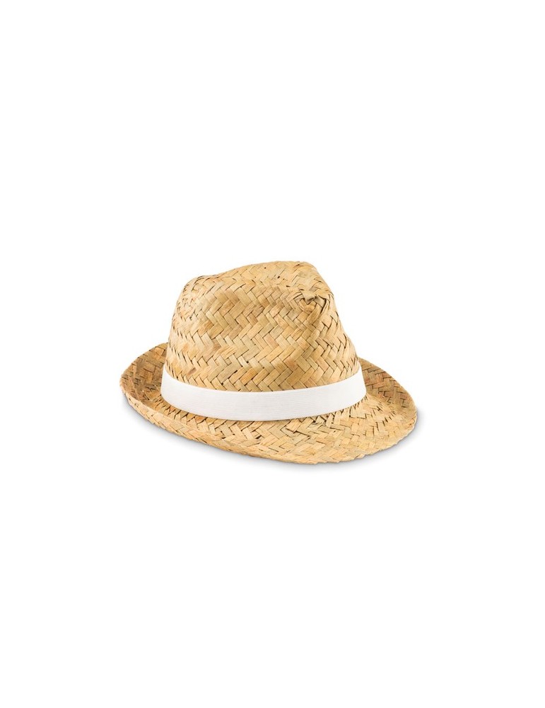 Chapeau en paille naturelle personnalisé pas cher MONTEVIDEO