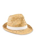 Chapeau en paille naturelle personnalisé pas cher MONTEVIDEO