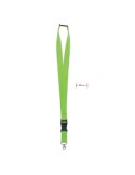 Lanyard Personnalisé 25mm avec Crochet Métallique WIDE LANY Couleurs : vert citron Matières : POM (acétal)
