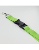 Lanyard Personnalisé 25mm avec Crochet Métallique WIDE LANY Couleurs : vert citron Matières : POM (acétal) goodies entreprise de
