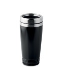 Tasse de voyage double paroi personnalisée  - RODEO COLOUR Matières : acier inoxydable Couleurs : noir