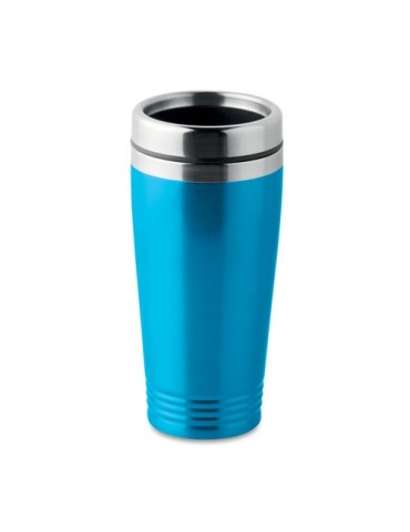 Tasse de voyage double paroi personnalisée  - RODEO COLOUR Matières : acier inoxydable Couleurs : turquoise personnalisable avec