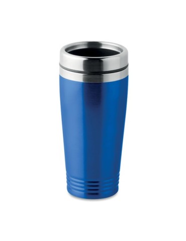 Tasse de voyage double paroi personnalisée  - RODEO COLOUR Matières : acier inoxydable Couleurs : bleu royal goodies publicitair