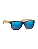 Lunettes de soleil s en bambou - CALIFORNIA TOUCH Matières : Polycarbonate (PC) Couleurs : bleu goodies publicitaire événementie