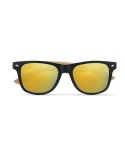 Lunettes de soleil s en bambou - CALIFORNIA TOUCH Matières : Polycarbonate (PC) Couleurs : jaune personnalisable avec votre logo