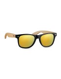 Lunettes de soleil s en bambou - CALIFORNIA TOUCH Matières : Polycarbonate (PC) Couleurs : jaune impression haute définition