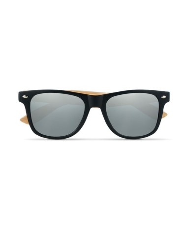 Lunettes de soleil s en bambou - CALIFORNIA TOUCH Matières : Polycarbonate (PC) Couleurs : argenté brillant cadeau entreprise pa