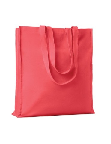 Sac shopping  en coton 140gr/m² - PORTOBELLO Matières : coton Couleurs : rouge marquage laser ultra précis