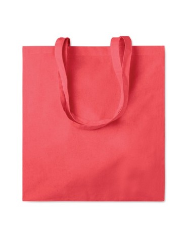 Sac shopping  en coton 140gr/m² - PORTOBELLO Matières : coton Couleurs : rouge cadeau client original