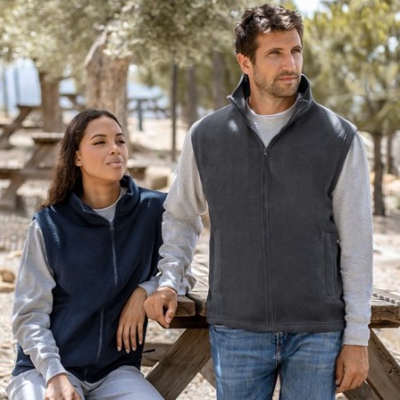 Gilet Polaire Personnalisable Éco-responsable Destin Matières : polyester Taille textile : L Couleurs : bleu marine goodies publ