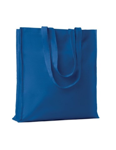 Sac shopping  en coton 140gr/m² - PORTOBELLO Matières : coton Couleurs : bleu royal impression haute définition
