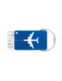 Étiquette à bagage en aluminium personnalisée - FLY TAG Matières : aluminium Couleurs : bleu royal cadeau entreprise pas cher