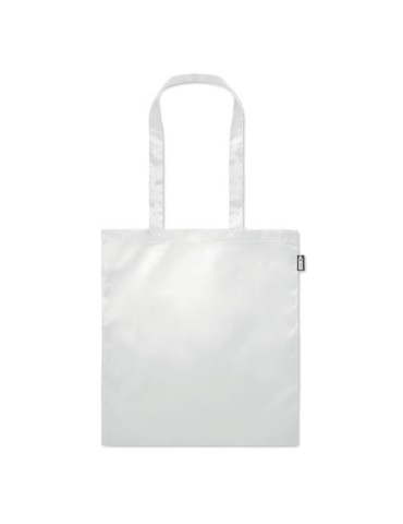 Sac shopping  en RPET - TOTEPET Matières : PET recyclé Couleurs : blanc marquage laser ultra précis
