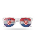 Lunettes de supporter personnalisées élégantes et festives FLAG FUN Matières : Polycarbonate (PC) Couleurs : blanc