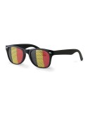 Lunettes de supporter personnalisées élégantes et festives FLAG FUN Matières : Polycarbonate (PC) Couleurs : noir personnalisati