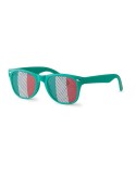 Lunettes de supporter personnalisées élégantes et festives FLAG FUN Matières : Polycarbonate (PC) Couleurs : vert objet promo pe