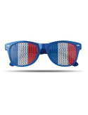 Lunettes de supporter personnalisées élégantes et festives FLAG FUN Matières : Polycarbonate (PC) Couleurs : bleu royal goodies 