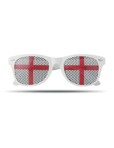Lunettes de supporter personnalisées élégantes et festives FLAG FUN Matières : Polycarbonate (PC) Couleurs : ivoire cadeau entre