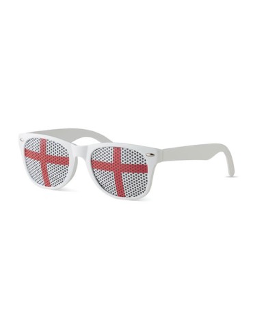 Lunettes de supporter personnalisées élégantes et festives FLAG FUN Matières : Polycarbonate (PC) Couleurs : ivoire cadeau clien
