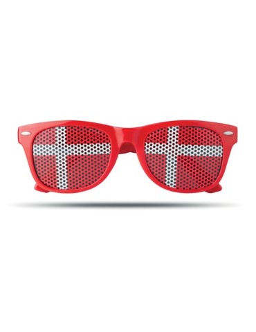 Lunettes de supporter personnalisées élégantes et festives FLAG FUN Matières : Polycarbonate (PC) Couleurs : multicolore personn