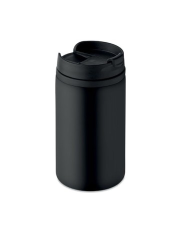 Mug isotherme pratique double paroi 250 ml personnalisé FALUN cadeau d'entreprise Matières : acier inoxydable Couleurs : noir