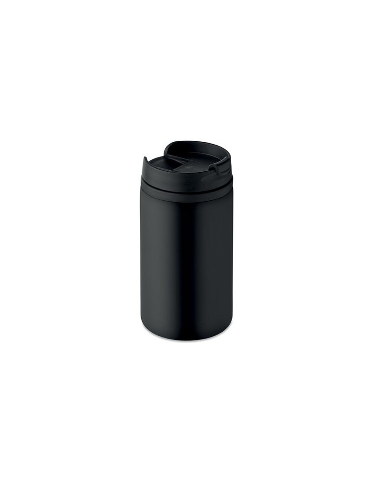 Mug isotherme pratique double paroi 250 ml personnalisé FALUN cadeau d'entreprise Matières : acier inoxydable Couleurs : noir