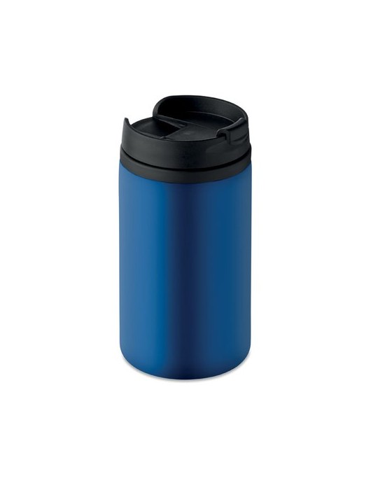 Mug isotherme pratique double paroi 250 ml personnalisé FALUN cadeau d'entreprise Matières : acier inoxydable Couleurs : bleu pe