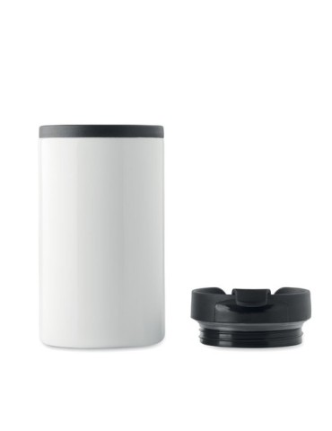 Mug isotherme pratique double paroi 250 ml personnalisé FALUN cadeau d'entreprise Matières : acier inoxydable Couleurs : blanc o