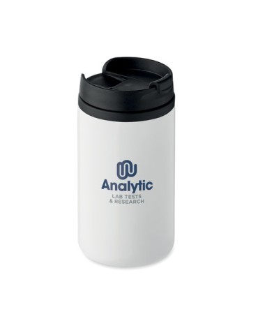 Mug isotherme pratique double paroi 250 ml personnalisé FALUN cadeau d'entreprise Matières : acier inoxydable Couleurs : blanc c