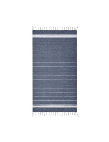 Serviette de plage en coton personnalisée MALIBU Matières : coton Couleurs : bleu