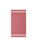 Serviette de plage en coton personnalisée MALIBU Matières : coton Couleurs : rouge goodies publicitaire événementiel