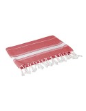 Serviette de plage en coton personnalisée MALIBU Matières : coton Couleurs : rouge marquage laser ultra précis