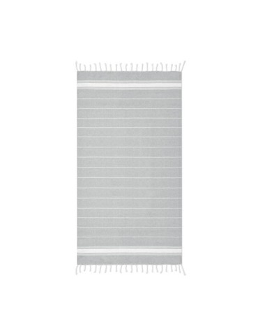 Serviette de plage en coton personnalisée MALIBU Matières : coton Couleurs : gris cadeau entreprise pas cher