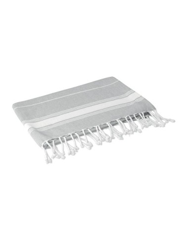 Serviette de plage en coton personnalisée MALIBU Matières : coton Couleurs : gris livraison express 24h 48h