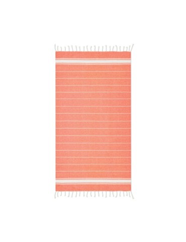 Serviette de plage en coton personnalisée MALIBU Matières : coton Couleurs : orange personnalisable avec votre logo