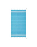 Serviette de plage en coton personnalisée MALIBU Matières : coton Couleurs : turquoise impression haute définition