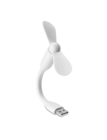 Ventilateur Portable USB Pratique et Design - TATSUMAKI Matières : PVC Couleurs : blanc