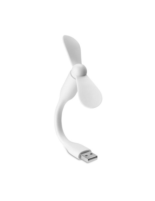 Ventilateur Portable USB Pratique et Design - TATSUMAKI Matières : PVC Couleurs : blanc